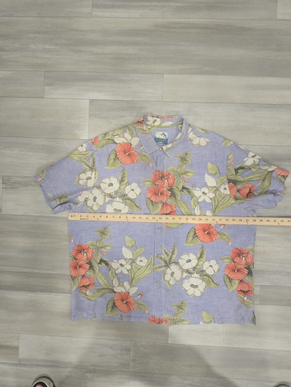 Tommy Bahama 100% Silk Hawaiian Shirt XXL Island Modern Fit Tropical Floral Camp - Picture 5 of 5